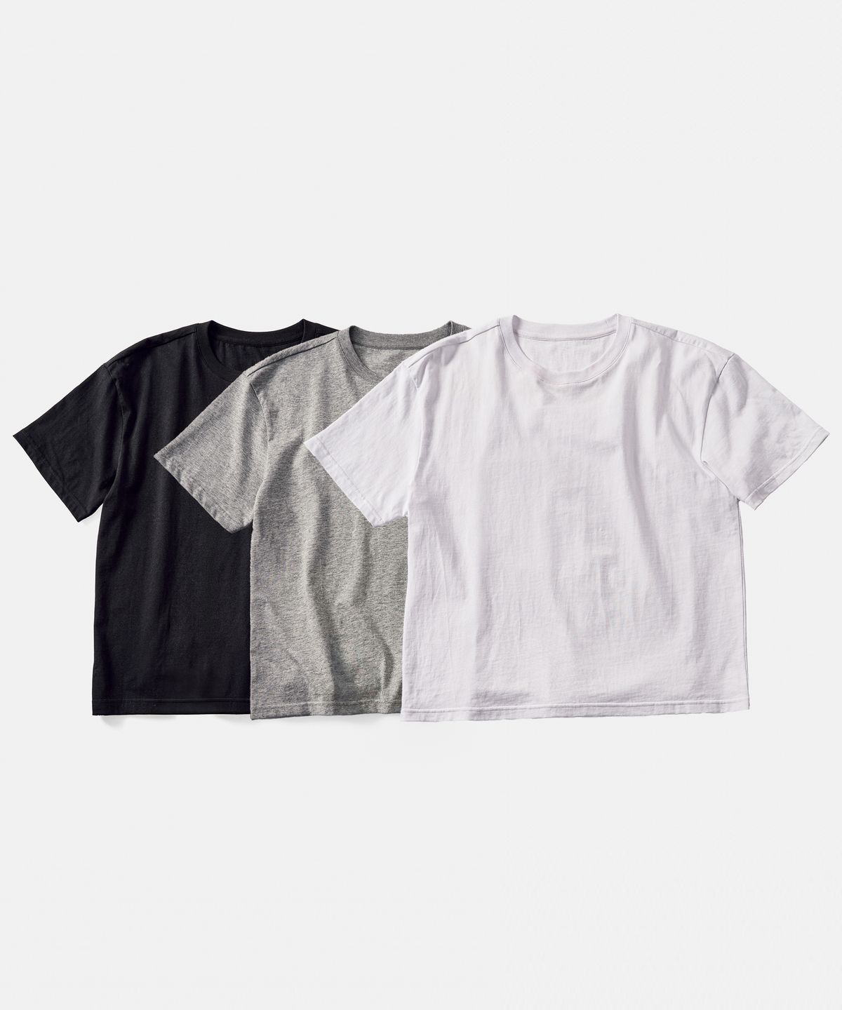 테이크이지(TAKEASY) [2PACK] 울 브이넥 크롭 가디건 그레이 (+솔리드 크롭 티셔츠 증정)