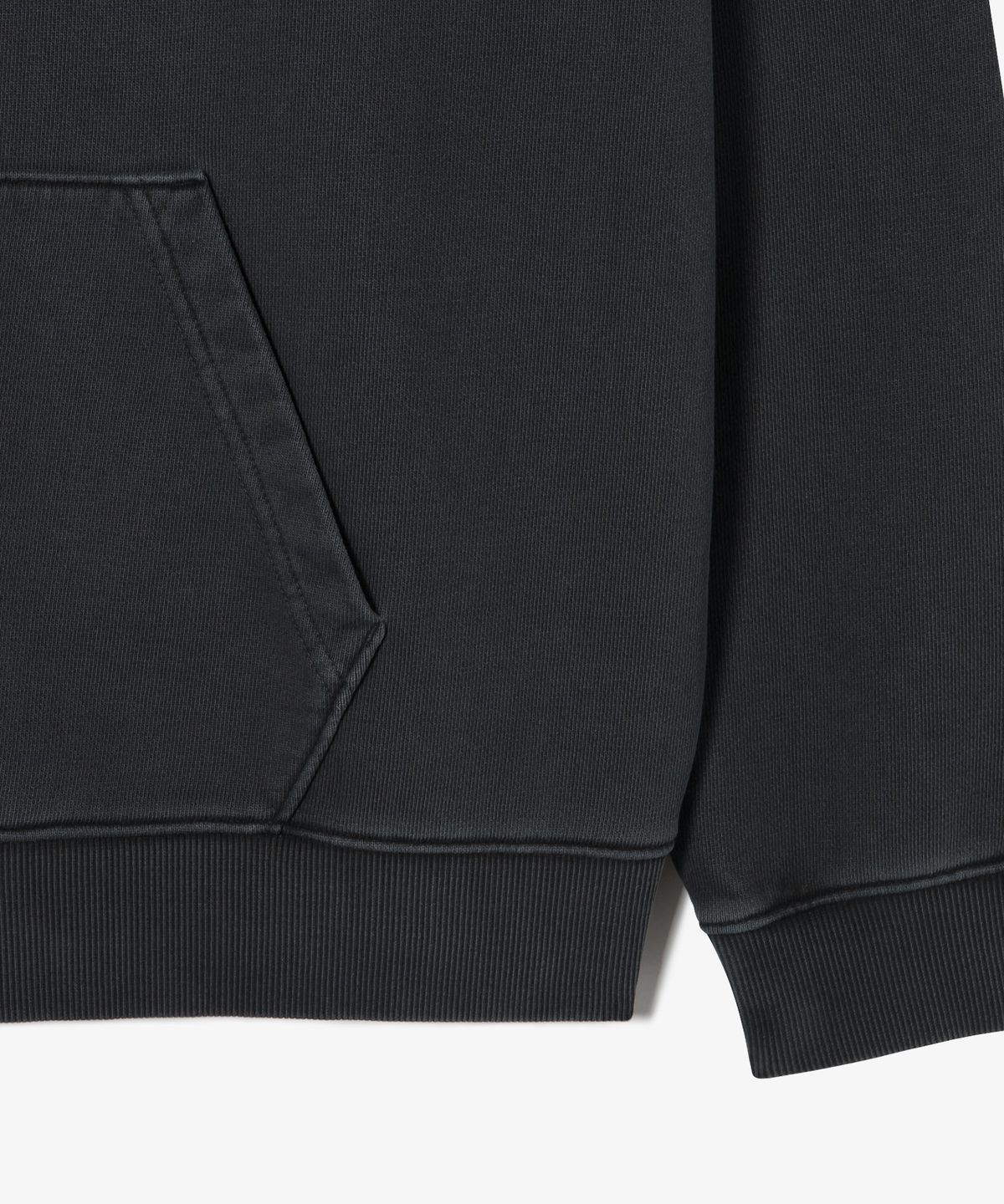 라코스테(LACOSTE) 남성 가먼트다잉 하프집업 후드 [그레이]