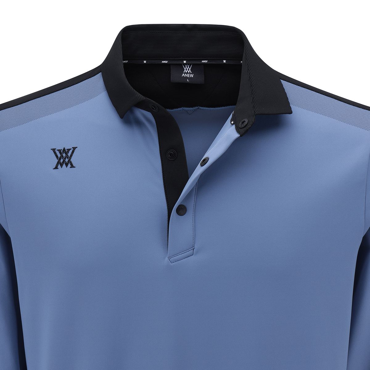어뉴골프(ANEW GOLF) M COLLAR POINT L/TS_BL