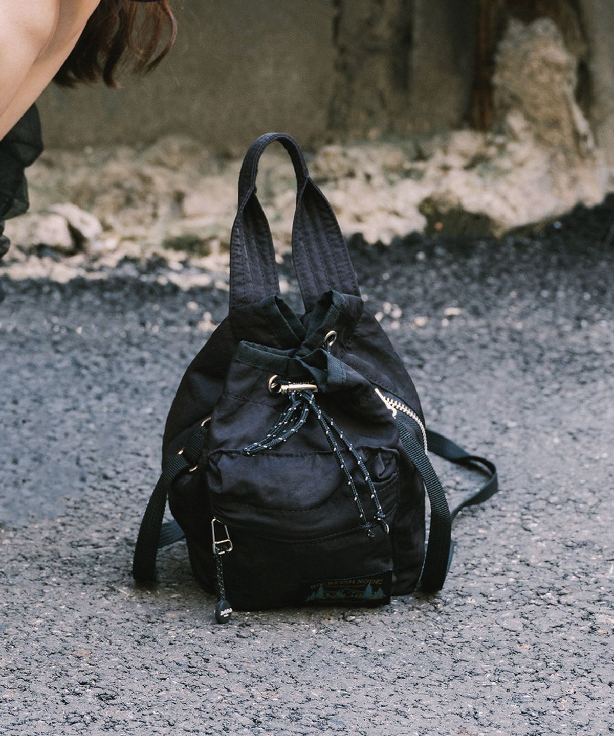 락피쉬웨더웨어(ROCKFISH WEATHERWEAR) NYLON DRAWSTRING MINI BAG - 4 colors