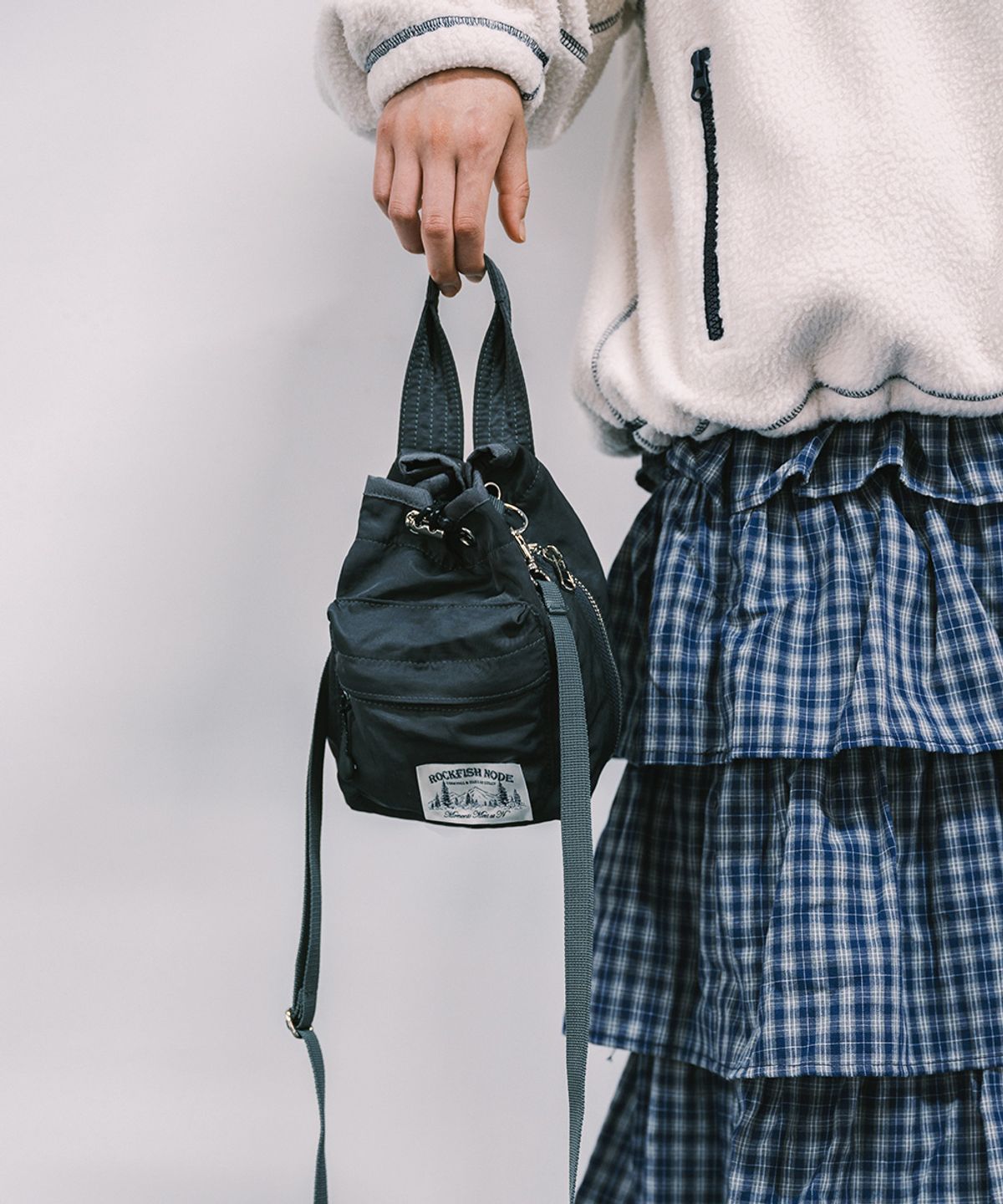 락피쉬웨더웨어(ROCKFISH WEATHERWEAR) NYLON DRAWSTRING MINI BAG - 4 colors