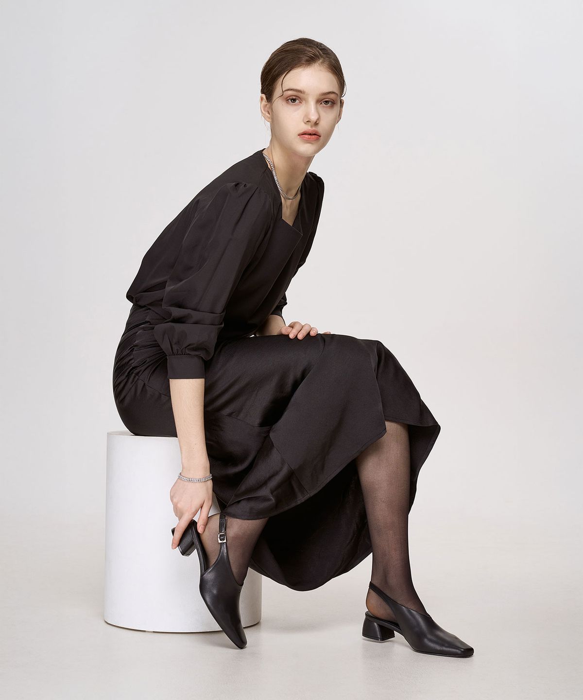 우디레(UDIRE) Lode_Slingback_Black(UFA3PB03BK)