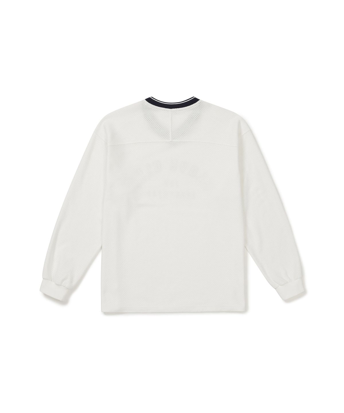 클로브(CLOVE) [25FW clove] Cotton Mesh Rugby Shirt (White)
