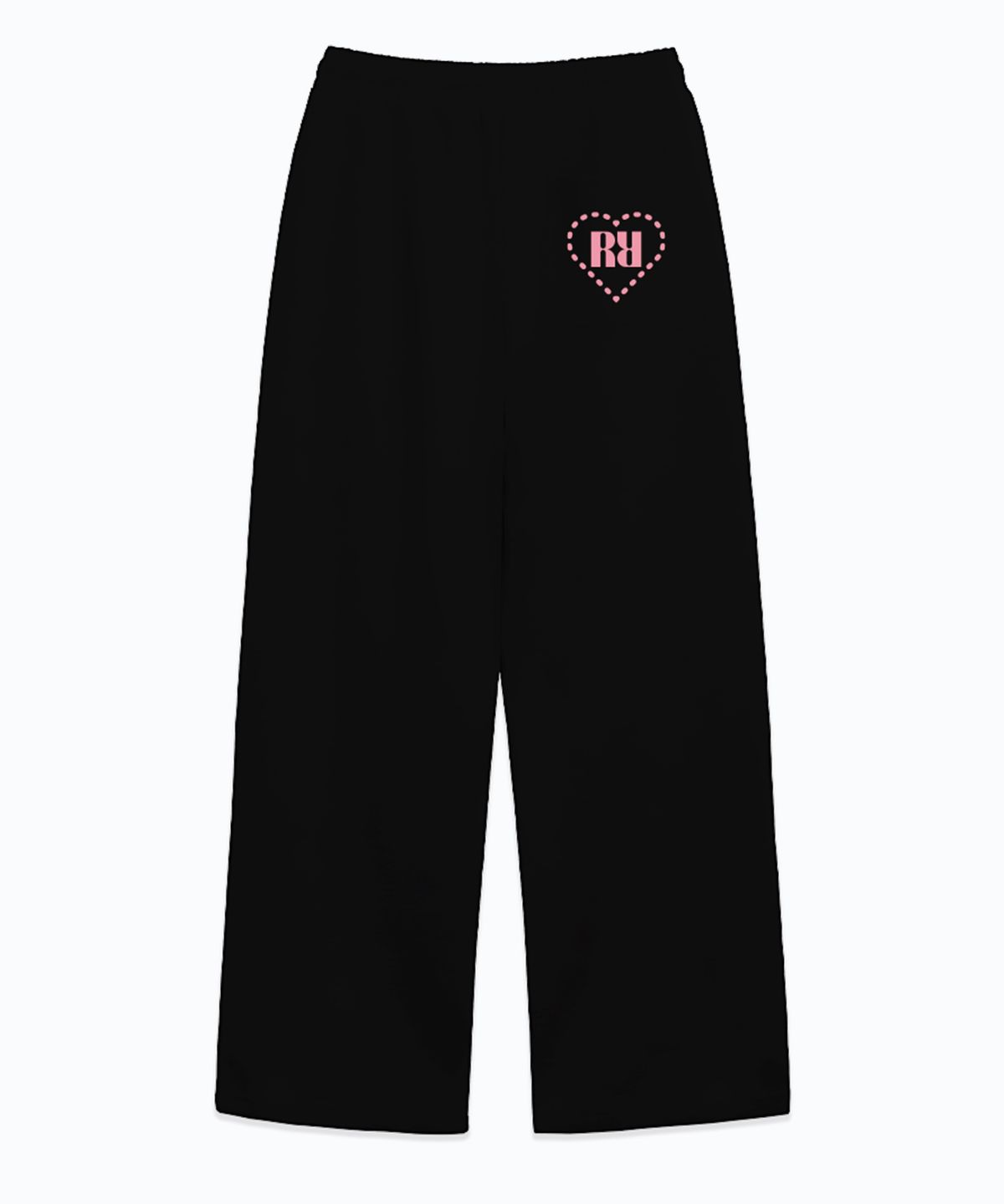 랜덤오프(RANDOMOFF) RR HEART MINI ONE TUCK WIDE SWEAT PANTS (2color)