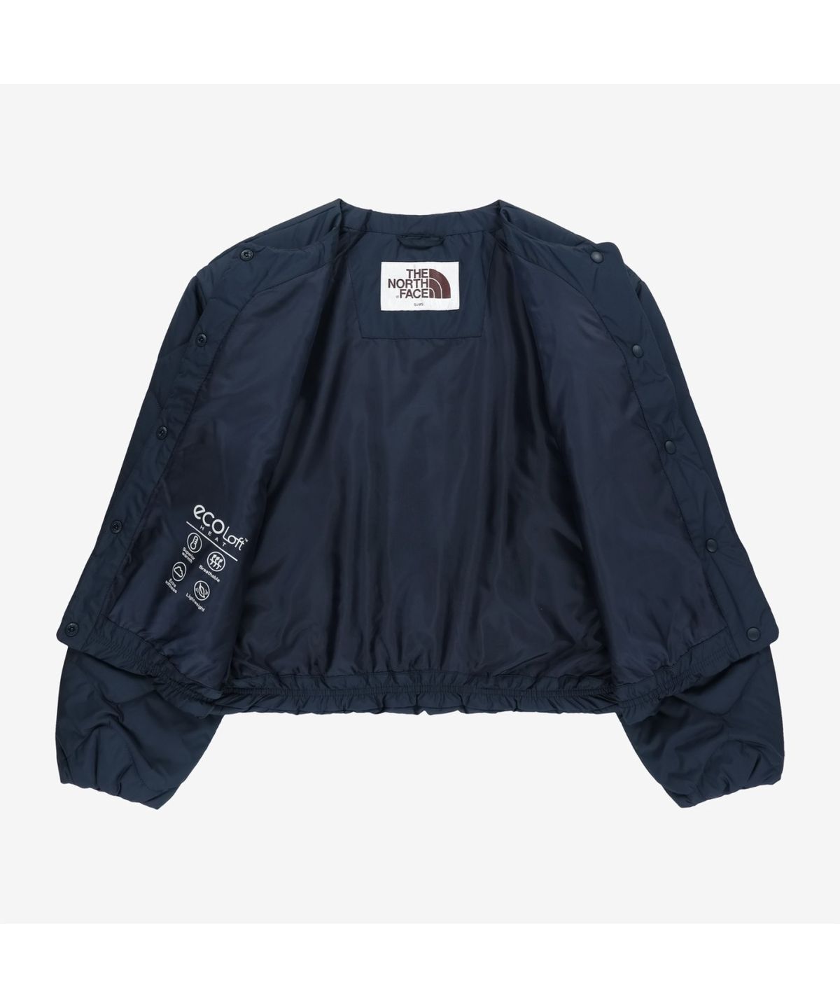 노스페이스(THE NORTH FACE) NJ3NR81K 화이트라벨 여성 플로우 히트 자켓 NAVY