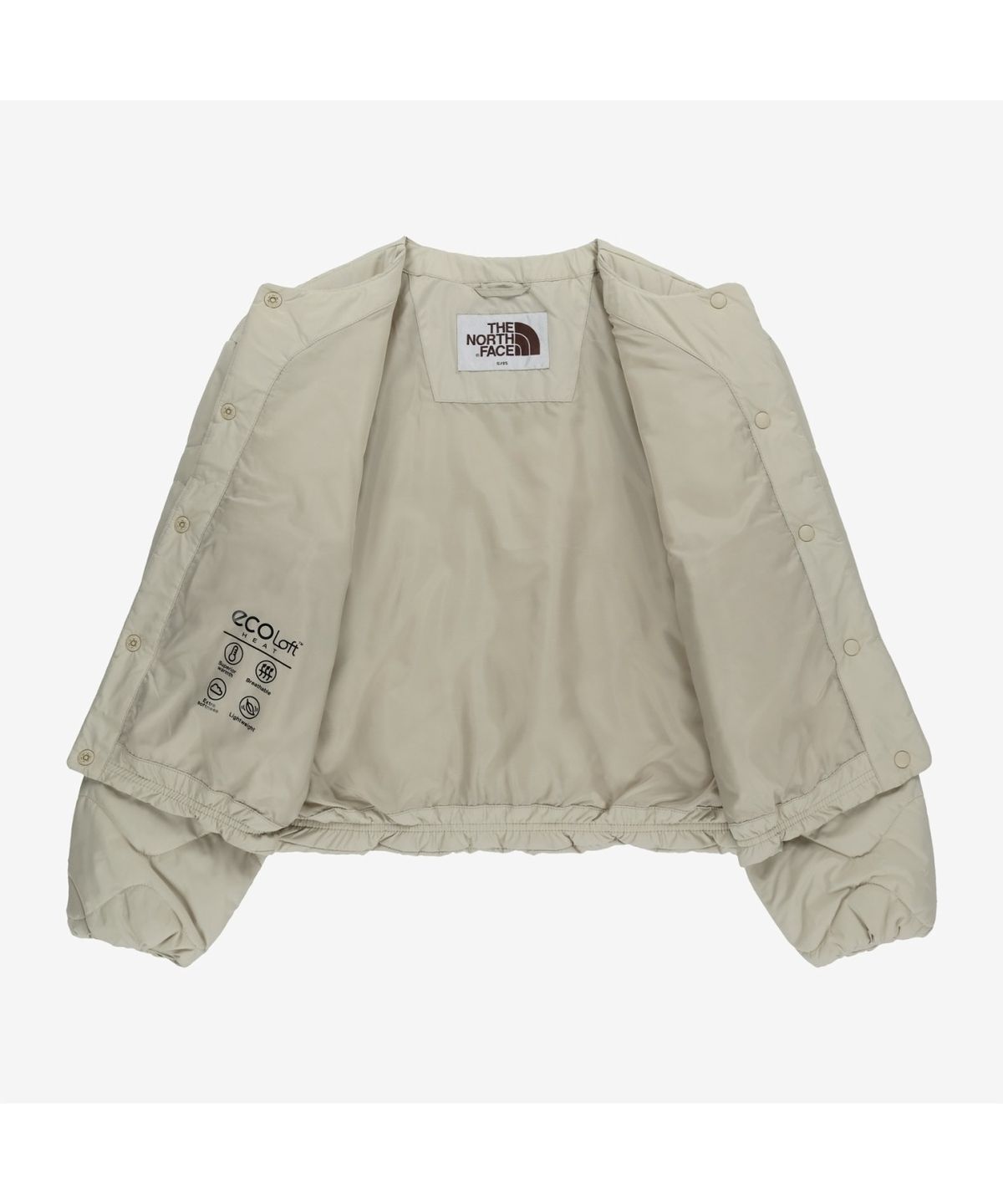 노스페이스(THE NORTH FACE) NJ3NR81J 화이트라벨 여성 플로우 히트 자켓 BEIGE