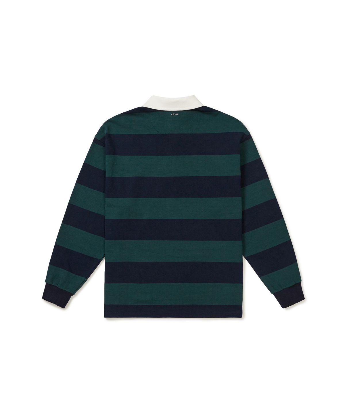 클로브(CLOVE) [25FW clove] Striped Rugby Shirt (Green)