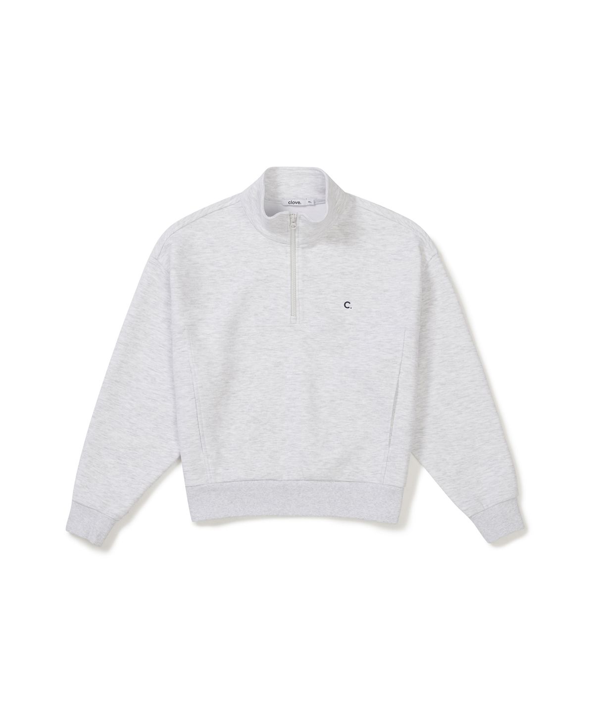 클로브(CLOVE) [25FW clove] Soft Half-Zip Sweatshirt (Light Grey)