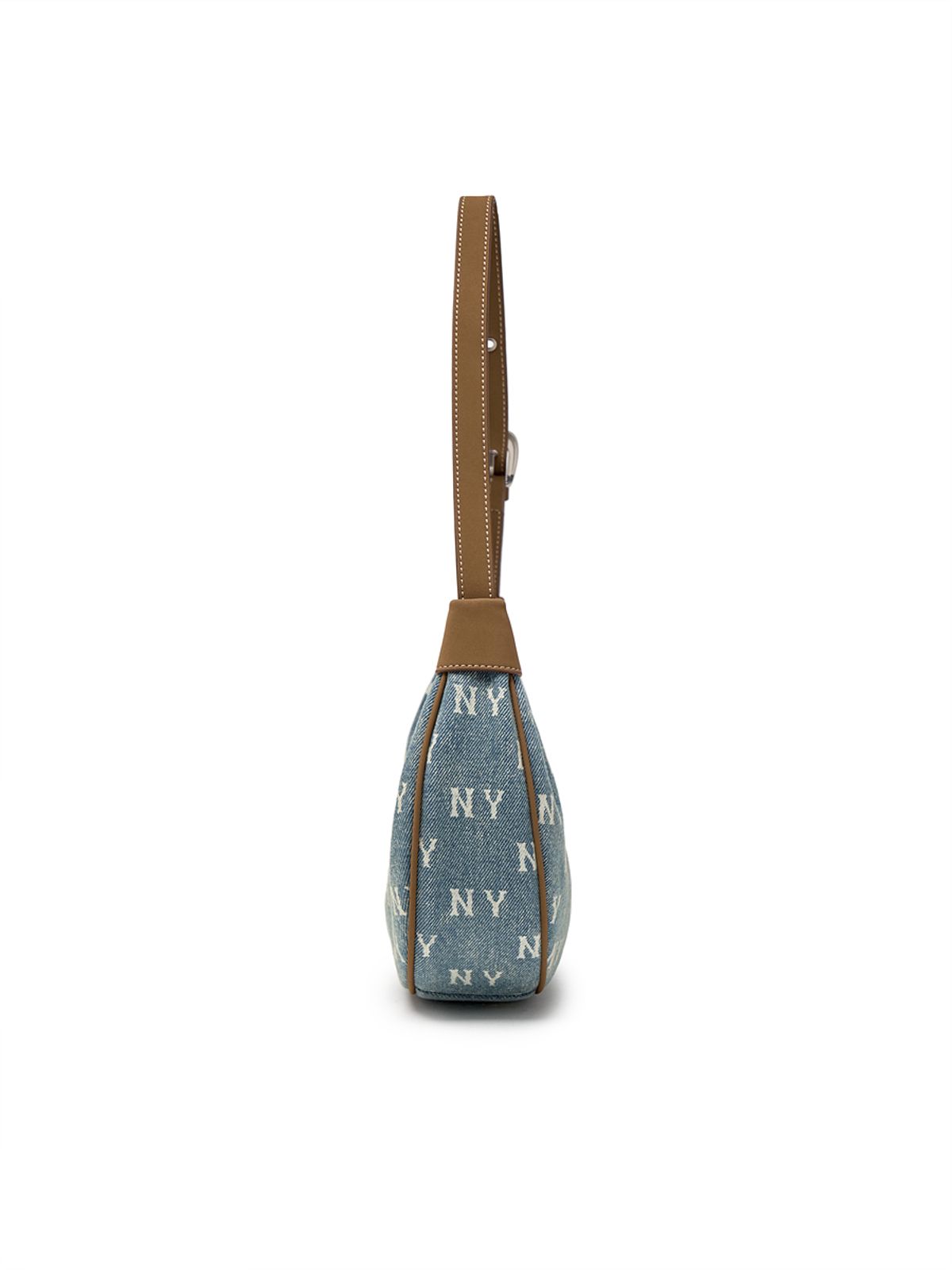 엠엘비(MLB) 클래식 모노그램 빈티지 데님 호보백 NY (L.Blue)