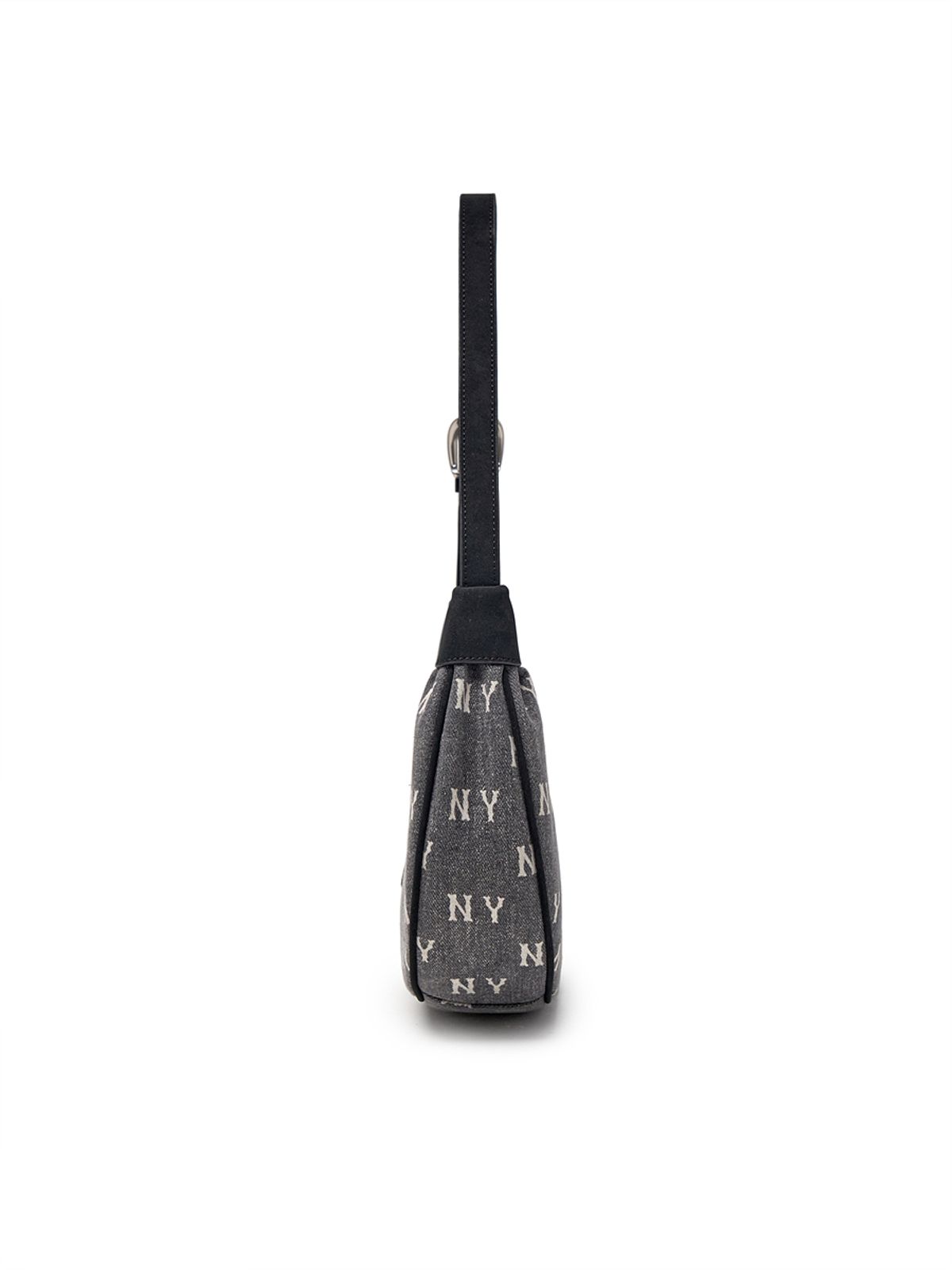엠엘비(MLB) 클래식 모노그램 빈티지 데님 호보백 NY (Charcoal Grey)