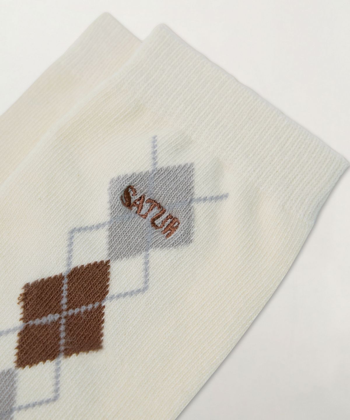 세터(SATUR) (W) 아가일 삭스 크림
