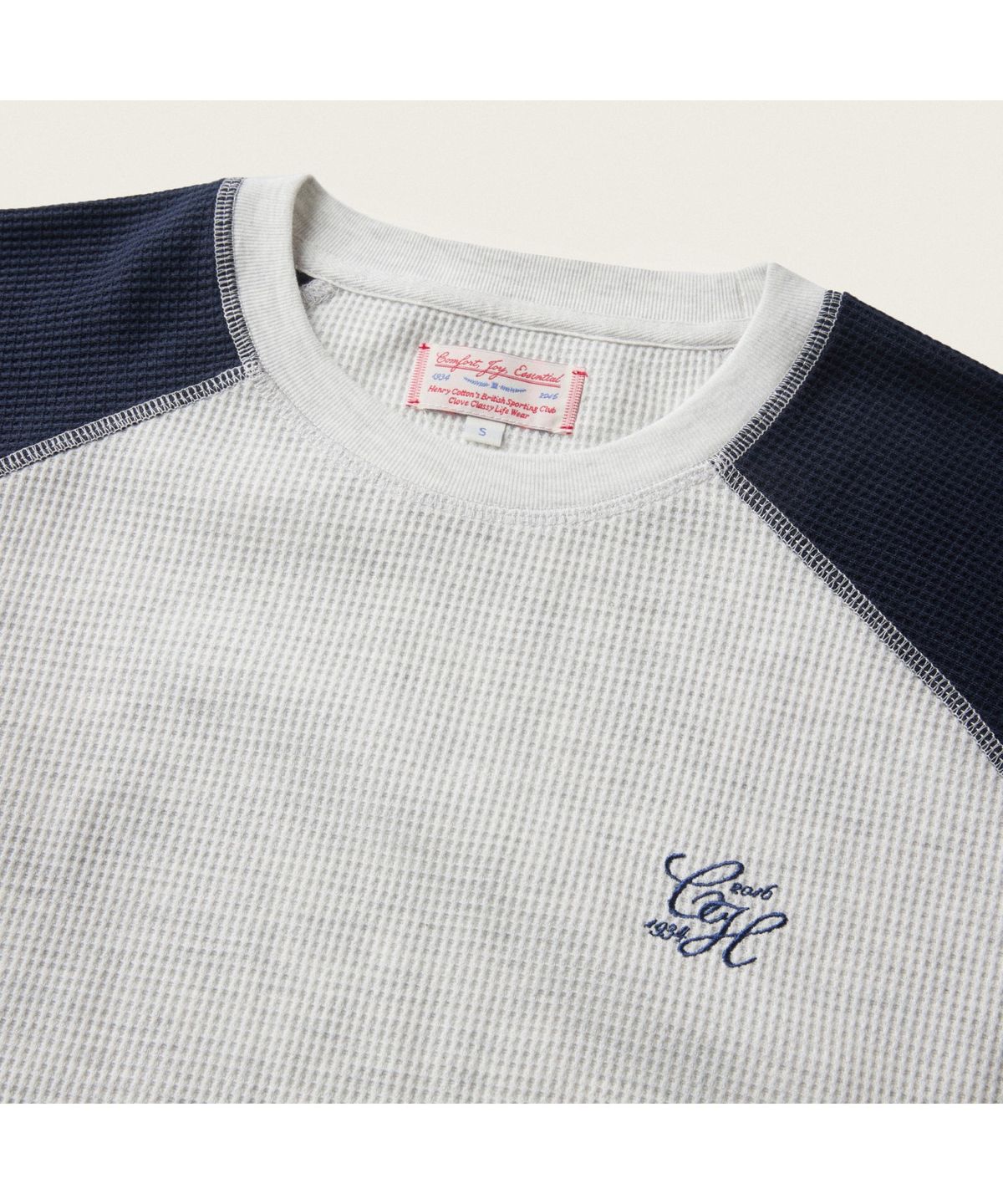 헨리코튼(HENRY COTTONS) [BSC X clove] Waffle Long-Sleeve T-Shirt (W) ABTAW25882NYX