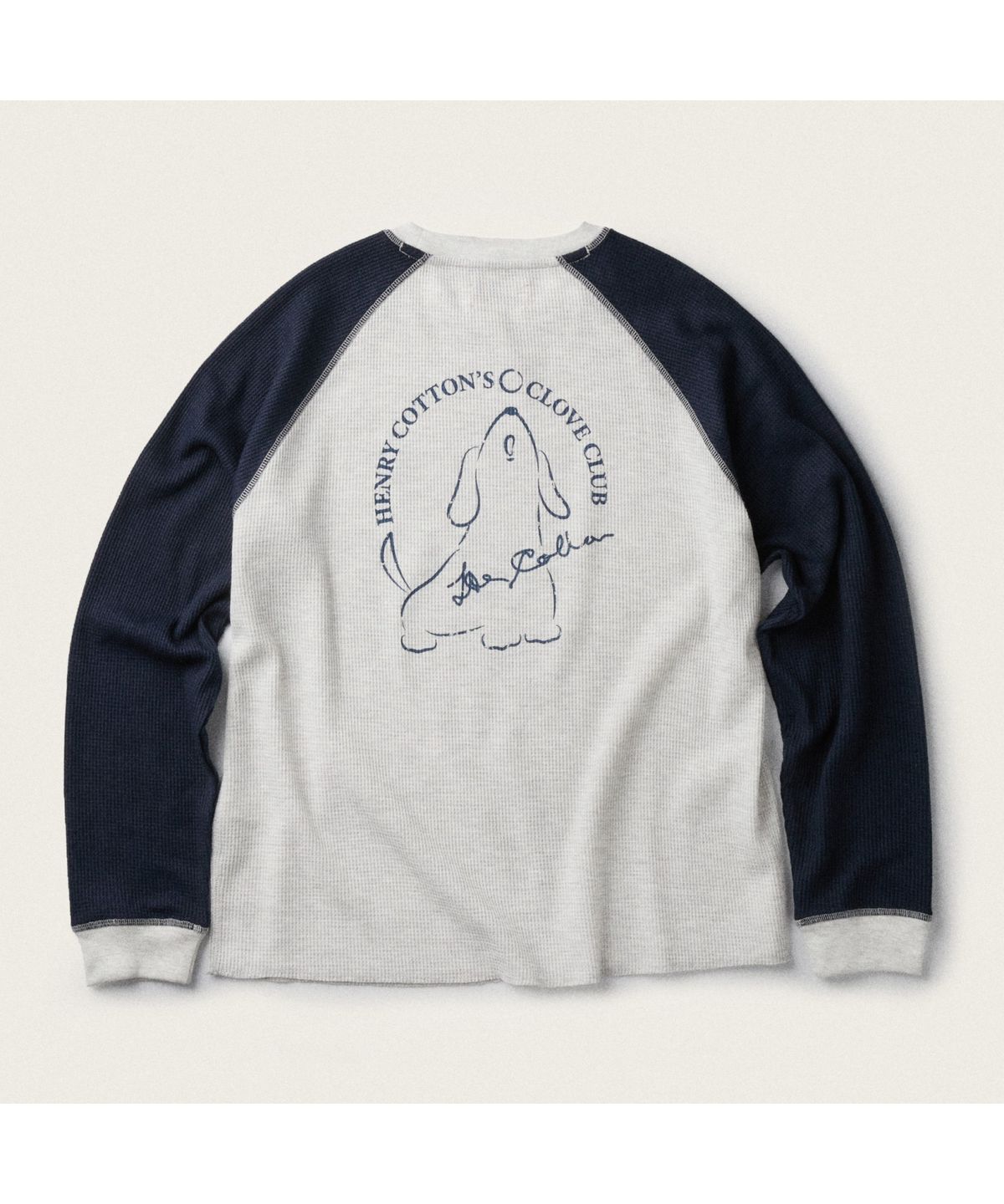 헨리코튼(HENRY COTTONS) [BSC X clove] Waffle Long-Sleeve T-Shirt (W) ABTAW25882NYX