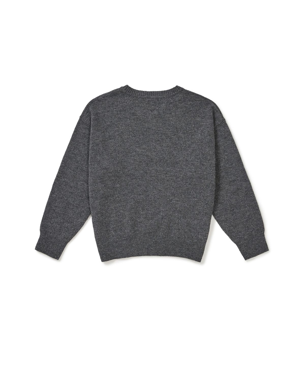 클로브(CLOVE) [25FW clove] V-Neck Argyle Sweater (Melange Grey)