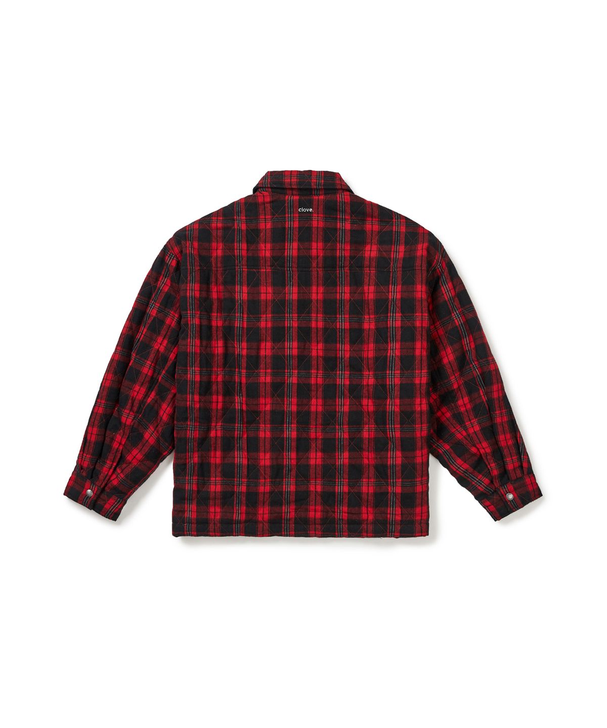 클로브(CLOVE) [25FW clove] Checked Shirt-Style Jacket (Red)
