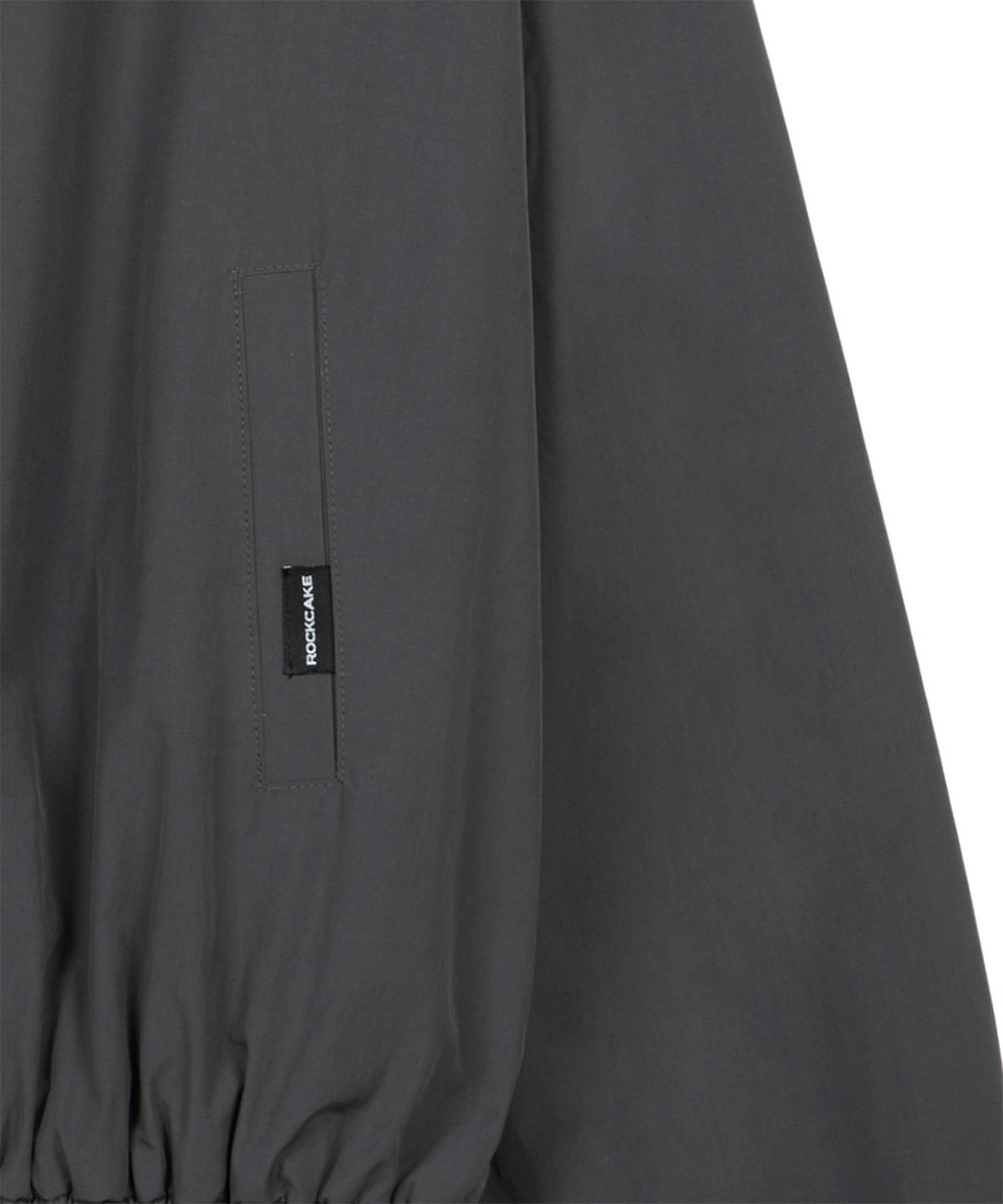 락케이크(ROCKCAKE) Script Nylon Jacket - Charcoal