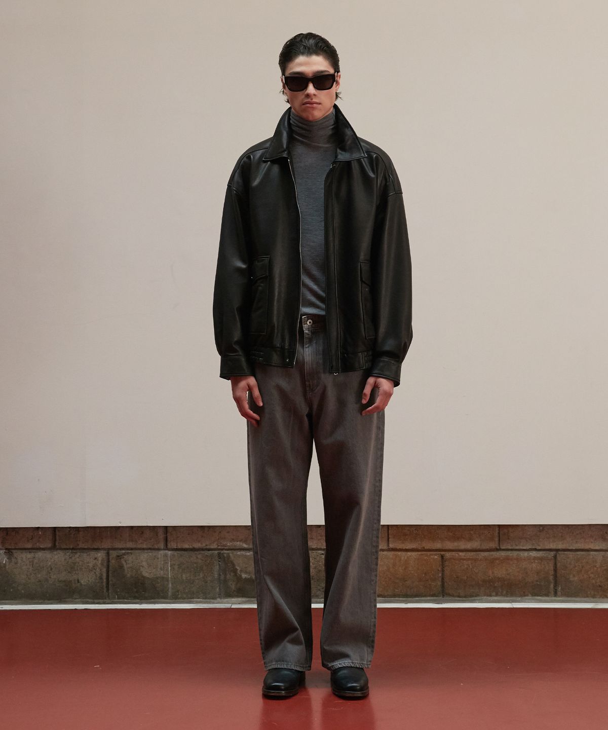 베르데마르(VERDEMAR) Vegetable Lambskin Overfit Blouson Men