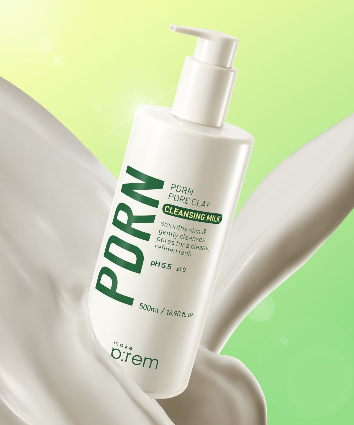 메이크프렘(MAKEPREM) PDRN 포어 클레이 클렌징 밀크 500ml