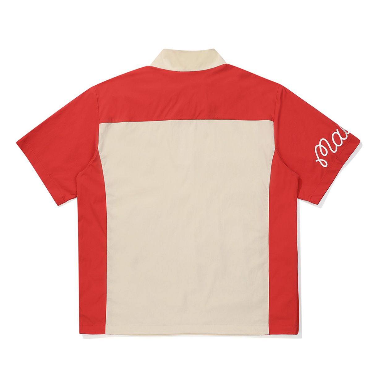 말본 골프(MALBON GOLF) 세로 절개 우븐 반팔 아노락 RED (MAN)