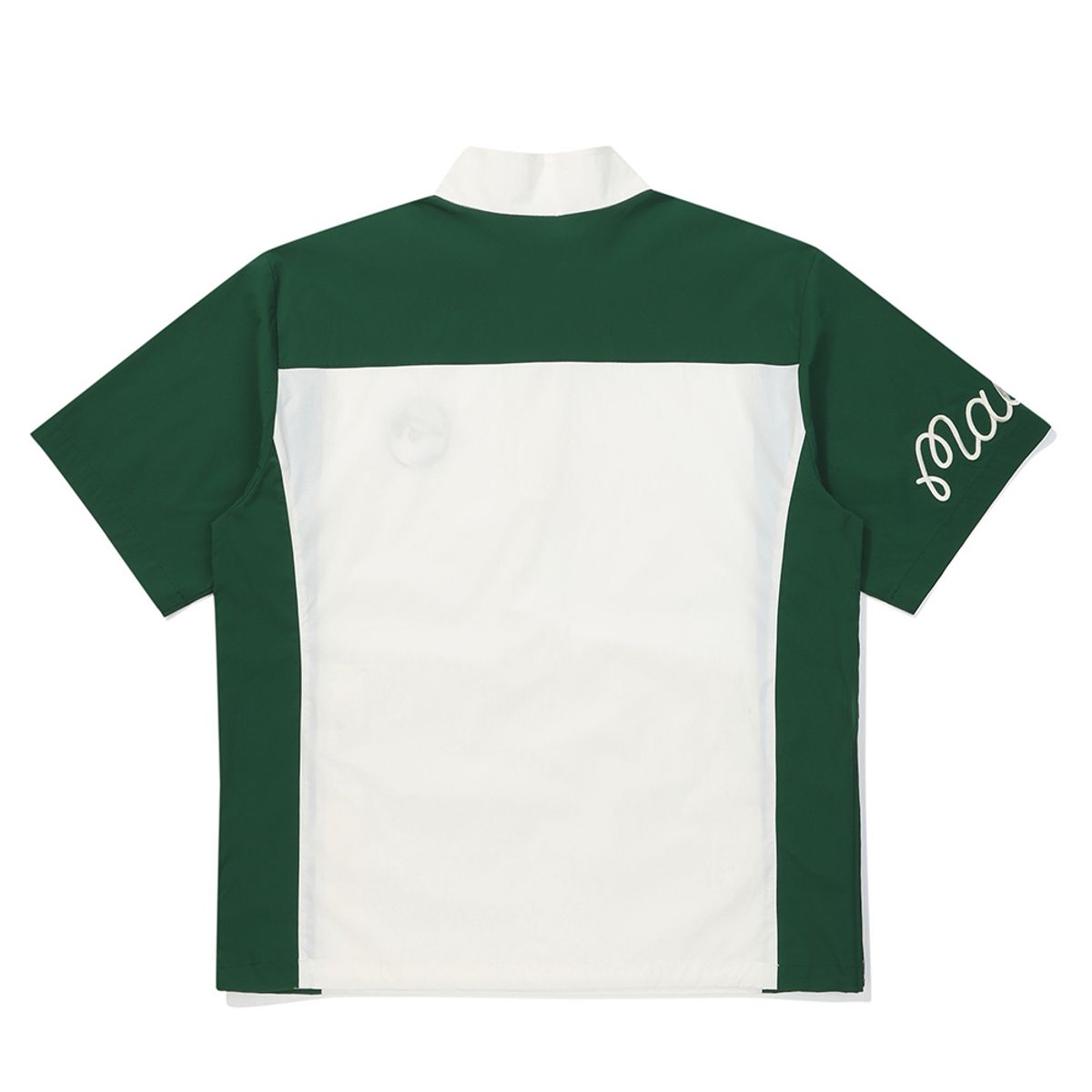 말본 골프(MALBON GOLF) 세로 절개 우븐 반팔 아노락 GREEN (MAN)