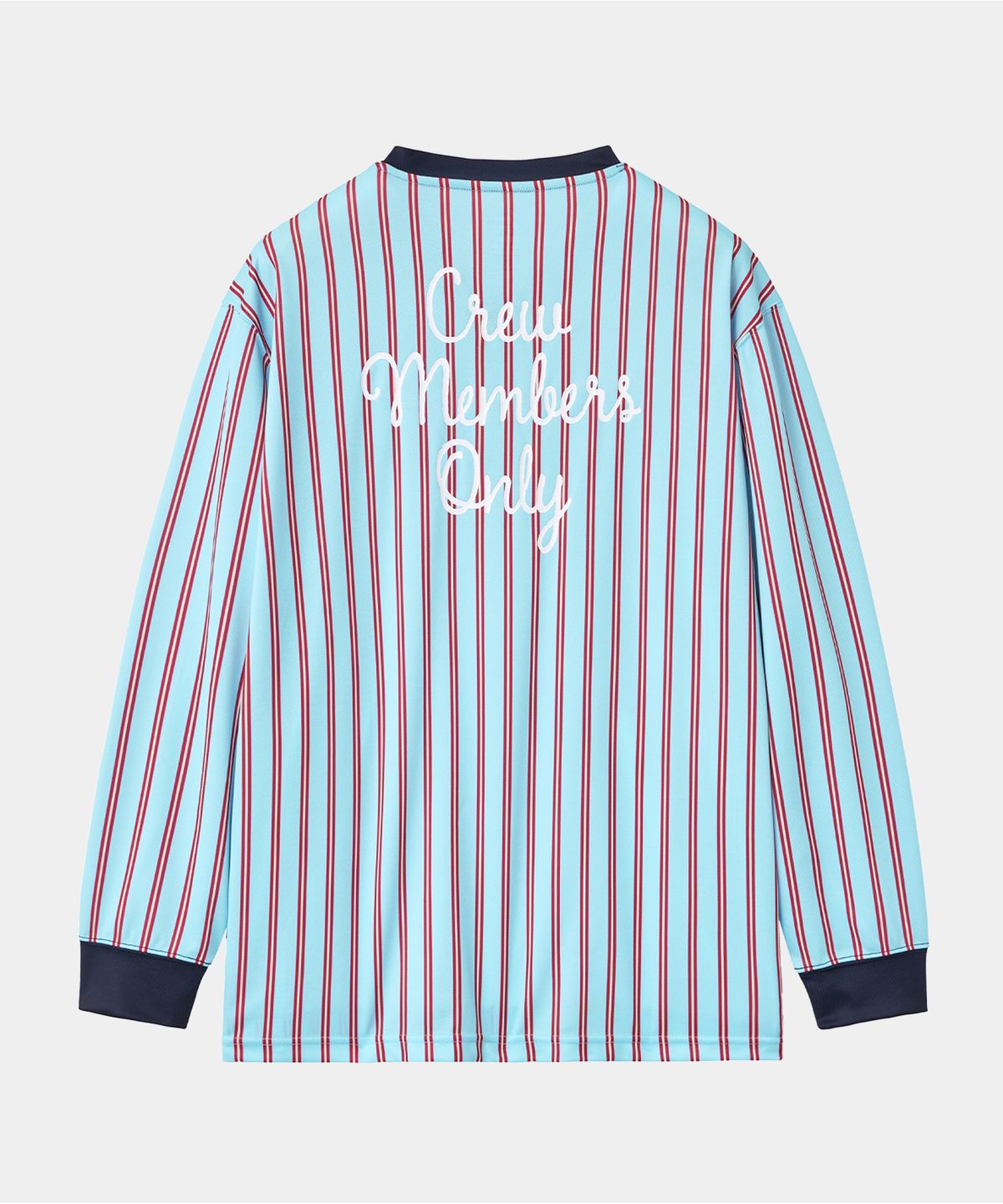 크루멤버스온리(CREW MEMBERS ONLY) KICK OFF JERSEY STRIPE BLUE RED