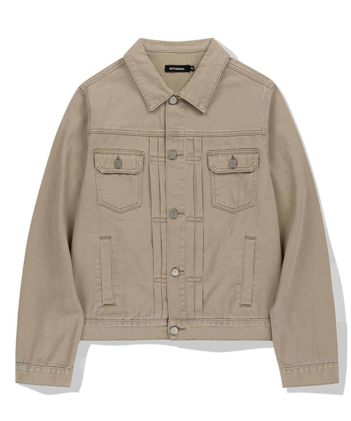 낫포너드(NOT4NERD) Abyss Horizon Denim Trucker Jacket - Beige