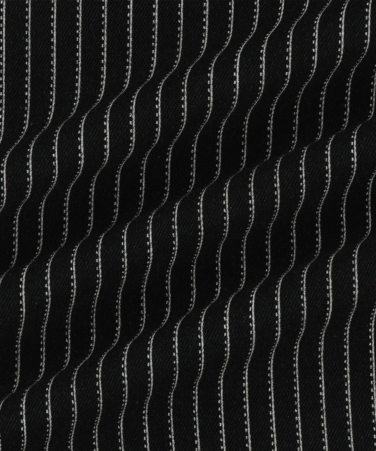 낫포너드(NOT4NERD) Waist Buckle Stripe Wide Fit Denim Pants - Black