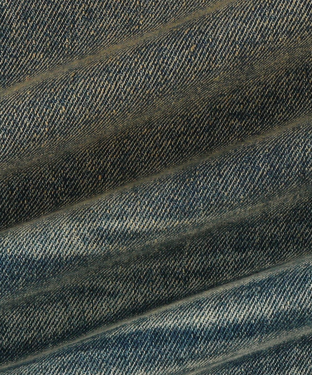 낫포너드(NOT4NERD) Symbol Stitch Low Rise Flare Fit Denim Pants - Deep Blue