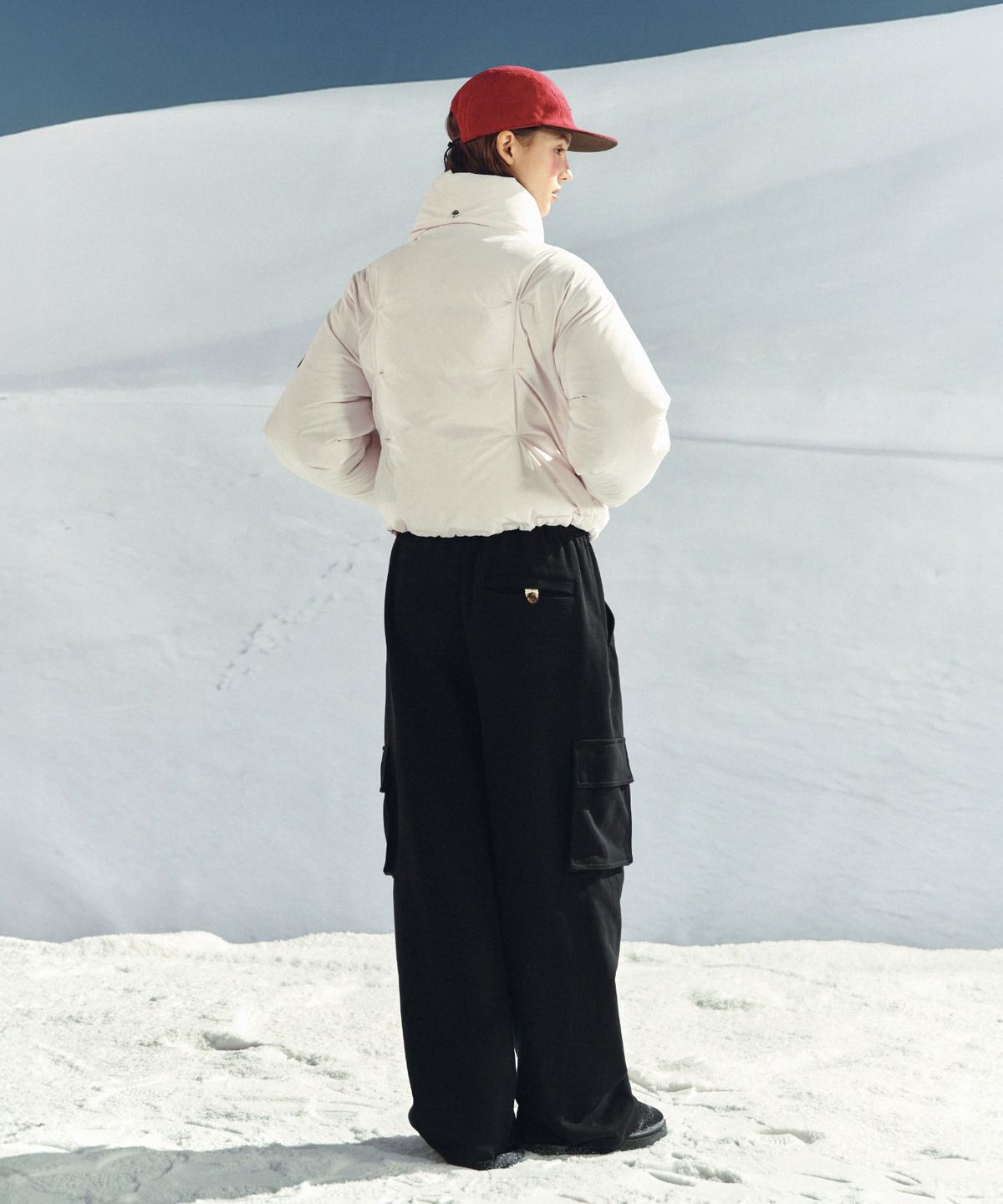 세터(SATUR) 카고 와이드 스웨트팬츠 블랙
