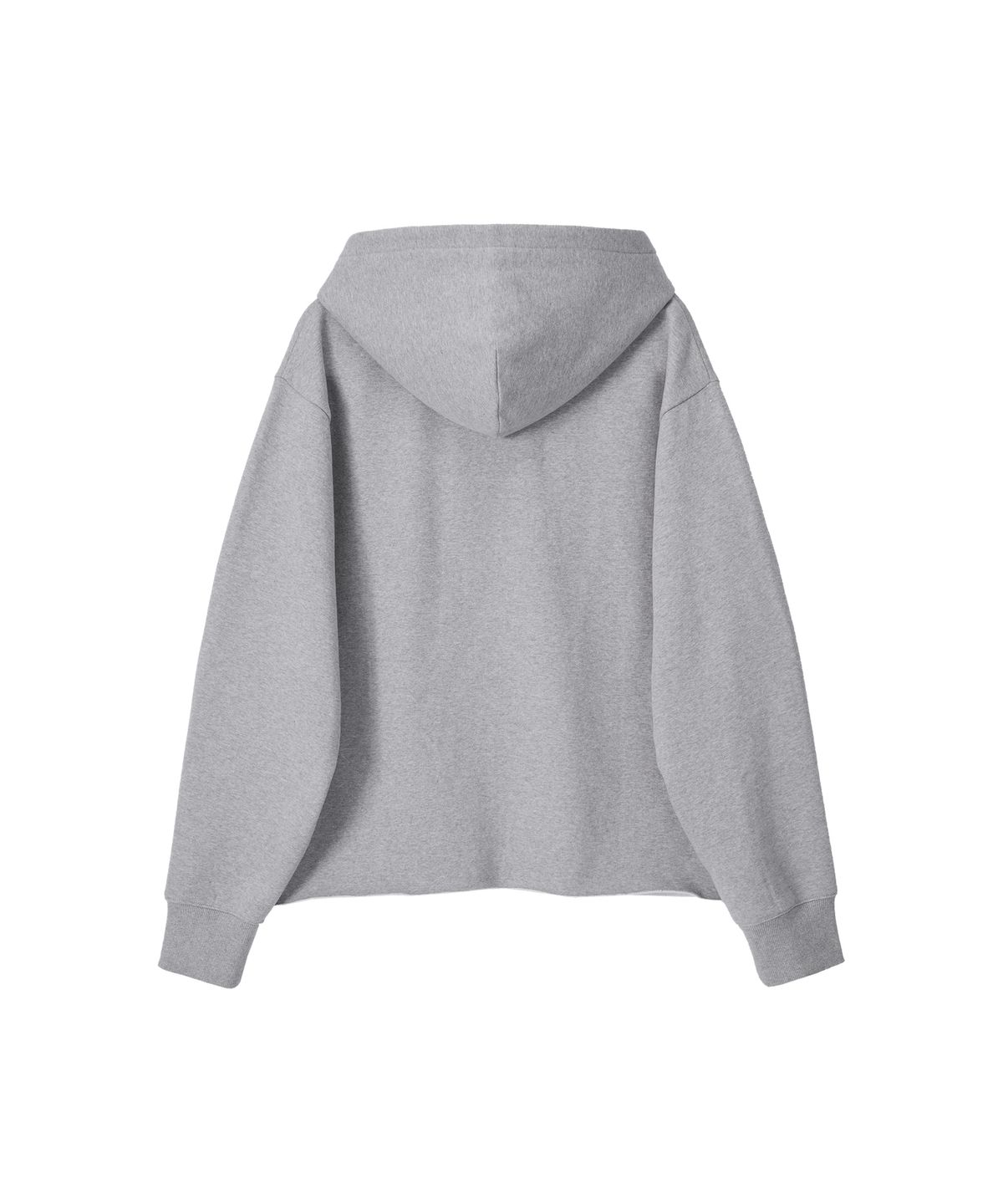 노앙(NOHANT) LONELY/LOVELY FLUFF CUT OFF HOODIE GRAY