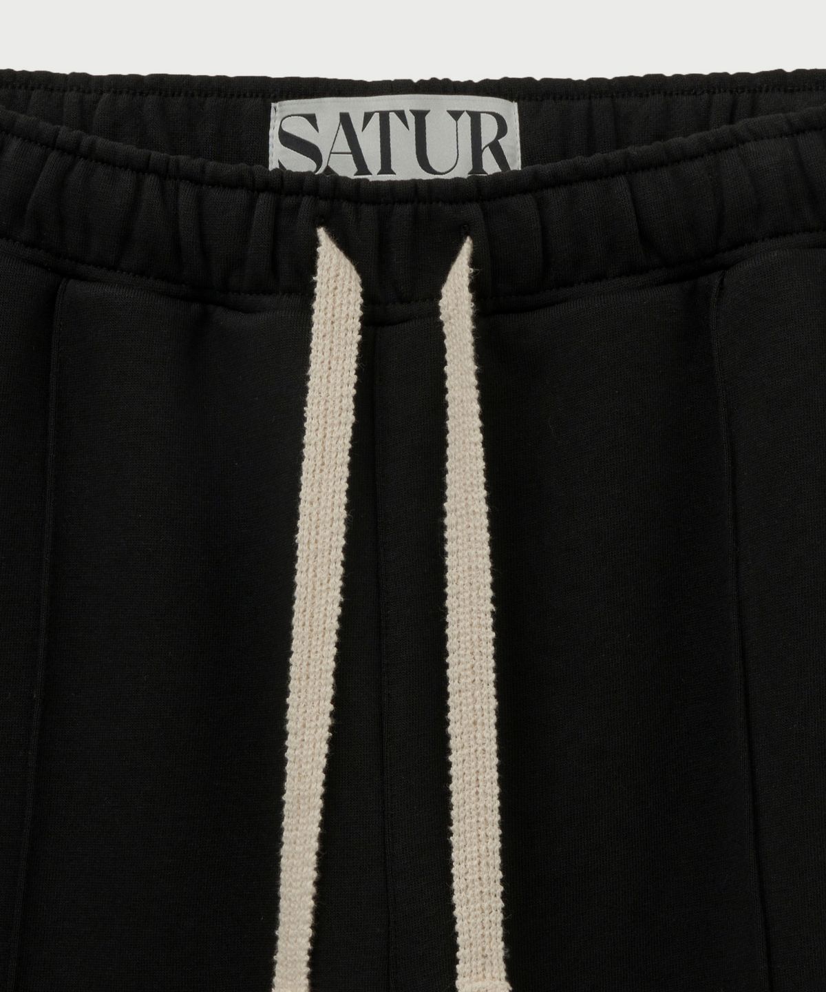 세터(SATUR) S 로고 조거 스웨트팬츠 블랙