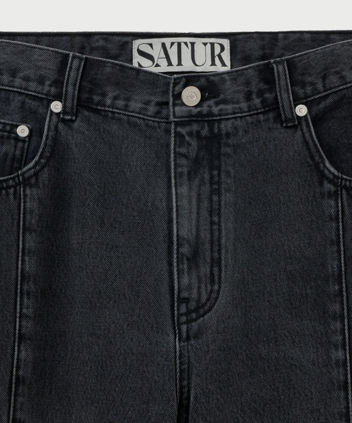 세터(SATUR) 켄터키 플레어 데님 팬츠 블랙