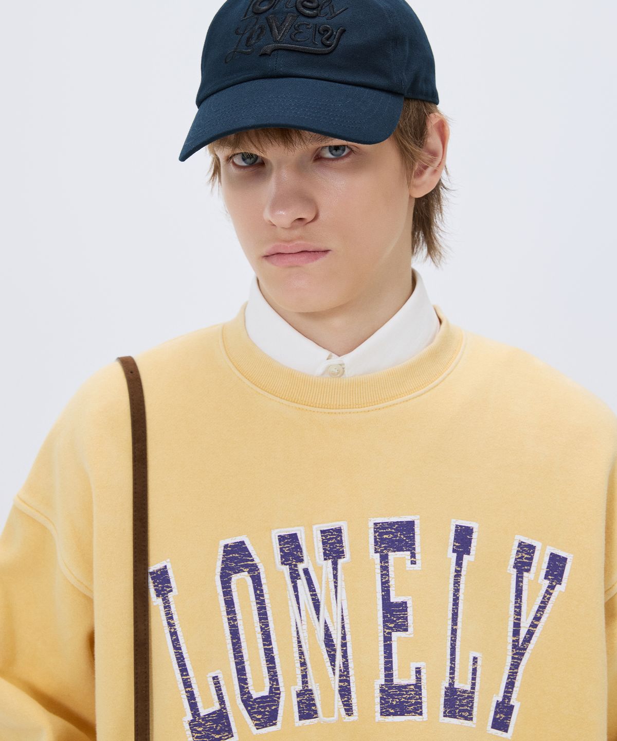 노앙(NOHANT) LONELY/LOVELY WASHED SWEATSHIRT MUSTARD