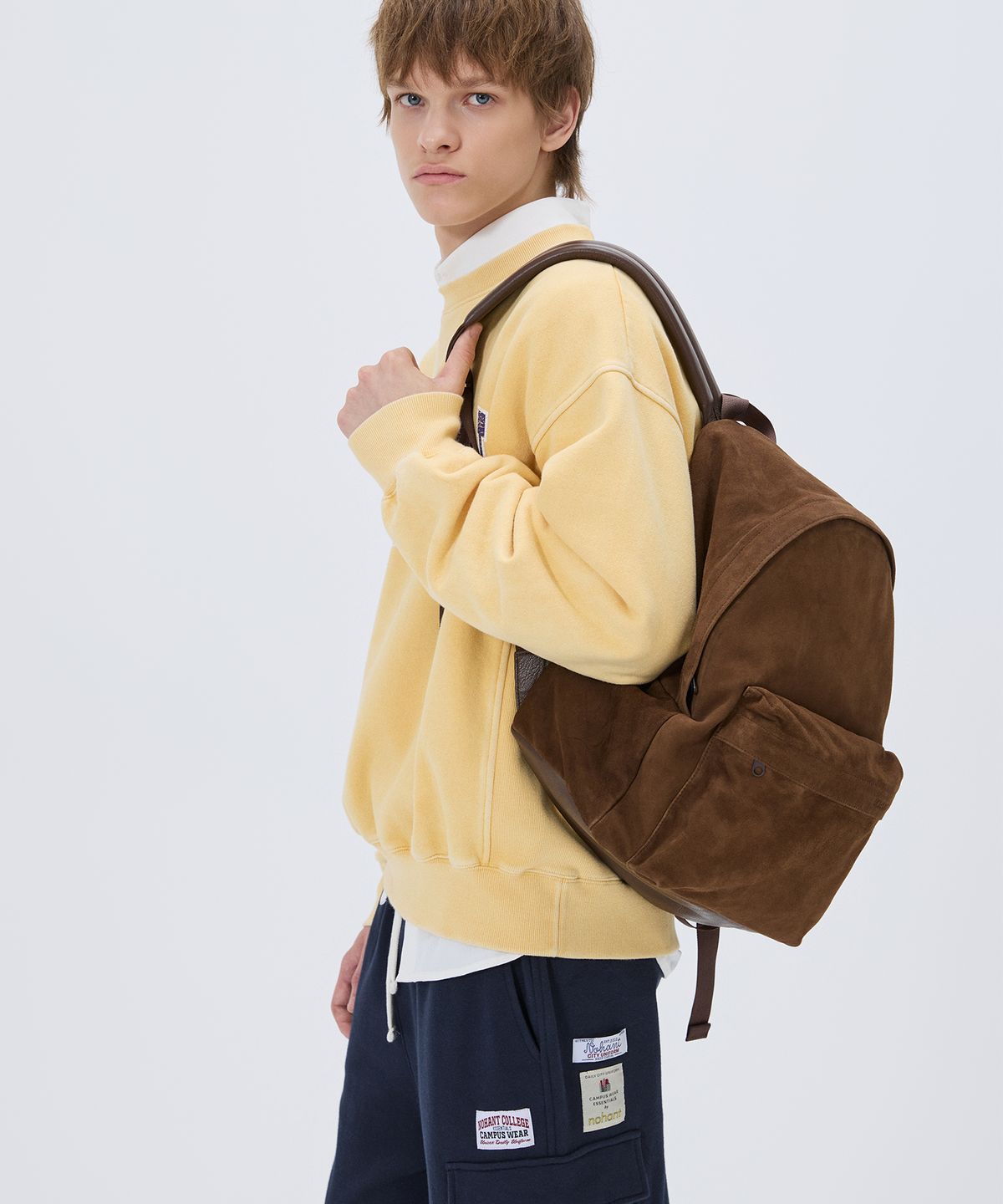 노앙(NOHANT) LONELY/LOVELY WASHED SWEATSHIRT MUSTARD