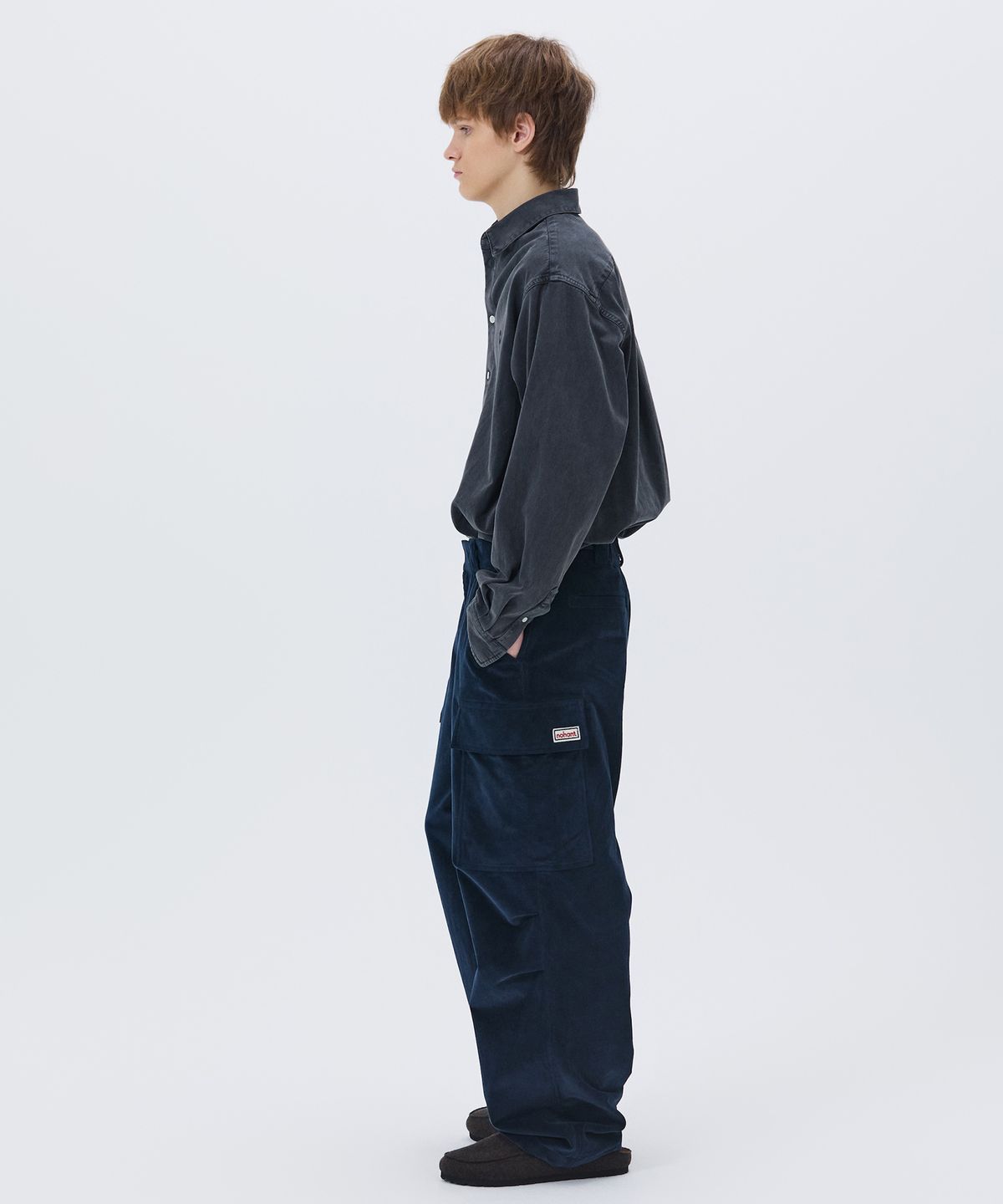 노앙(NOHANT) CORDUROY UTILITY CARGO PANTS NAVY