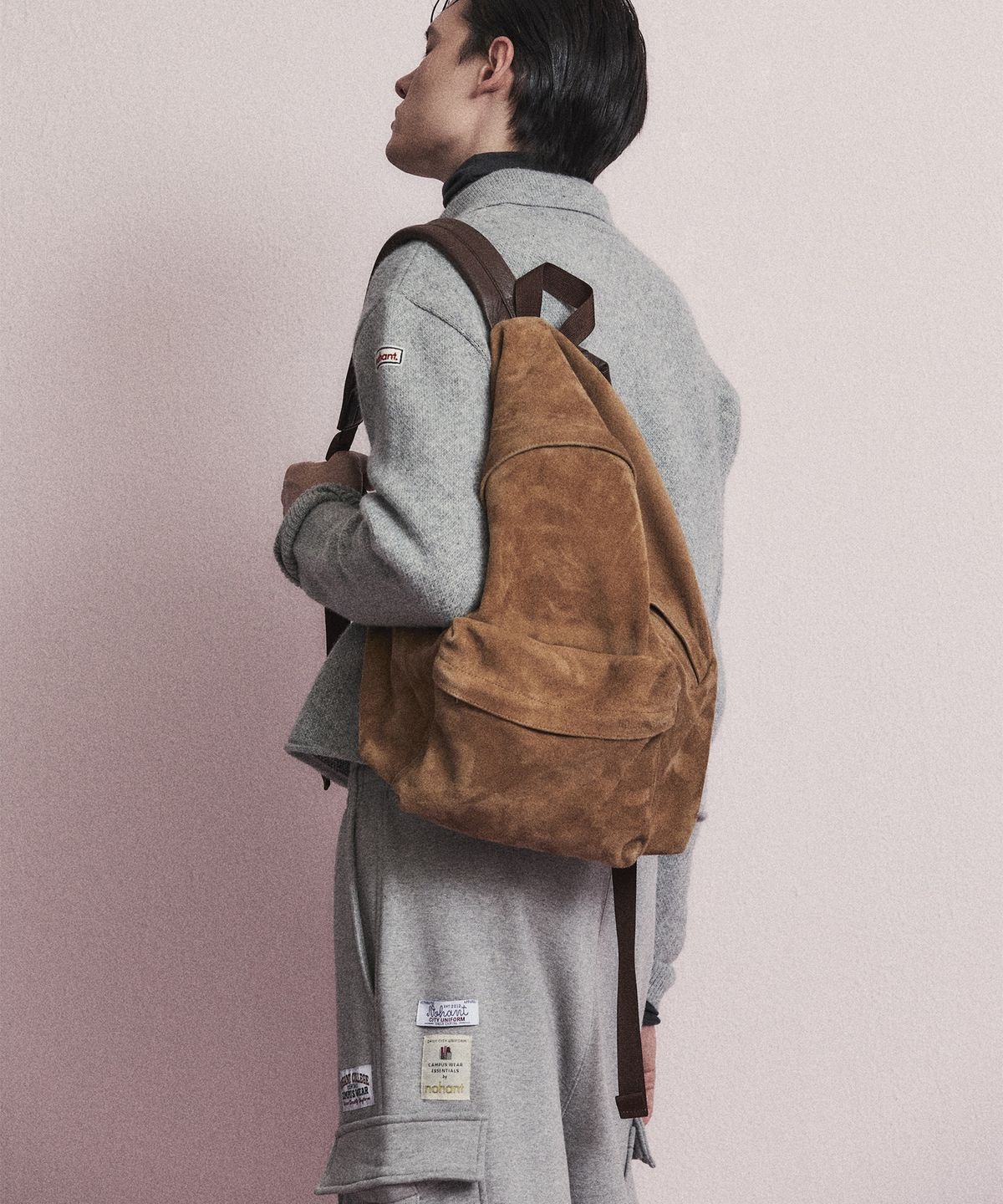 노앙(NOHANT) SWEAT UTILITY CARGO PANTS GRAY