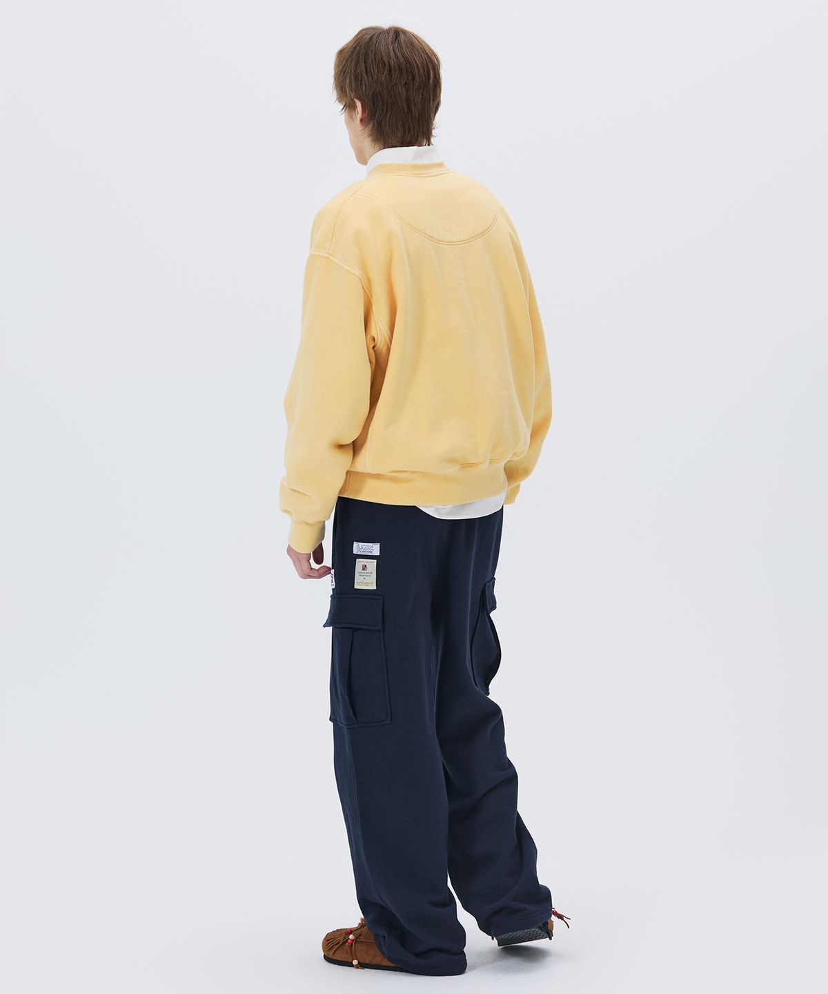노앙(NOHANT) SWEAT UTILITY CARGO PANTS NAVY