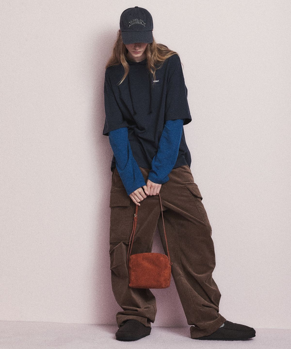 노앙(NOHANT) SUEDE PICNIC BAG CAMEL