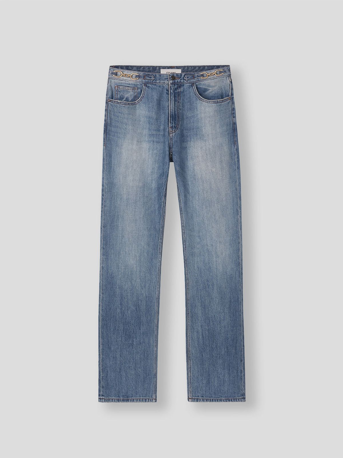 쿠르베(COURBE) Chain Flare Denim (Indigo)