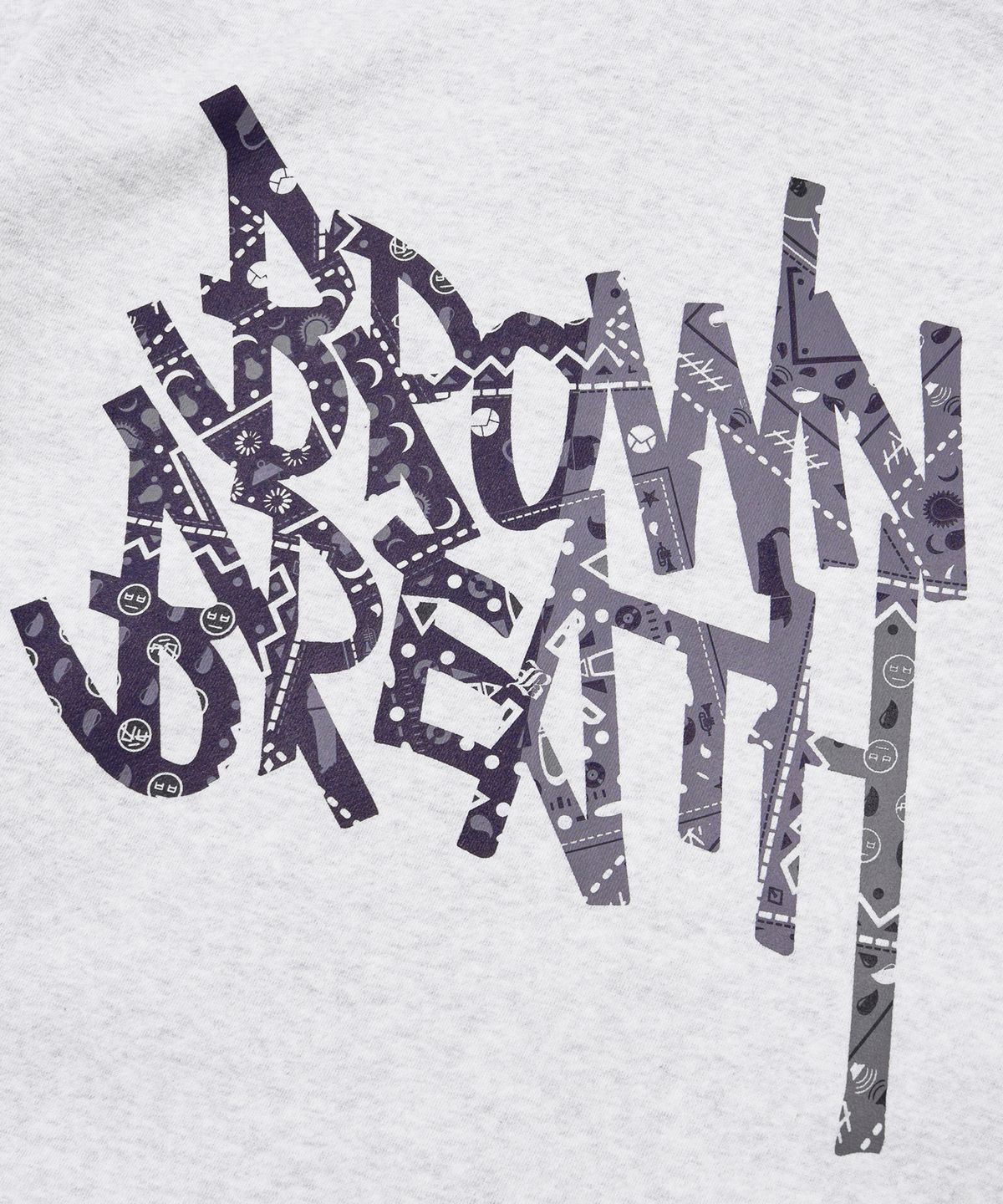 브라운브레스(BROWNBREATH) PAISLEY TAG HOODIE - ASH