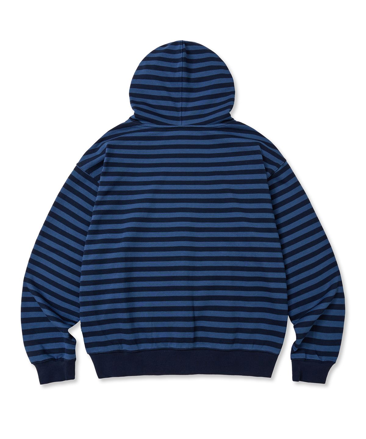 브라운브레스(BROWNBREATH) TAG STRIPE HOOD ZIP UP - BLUE