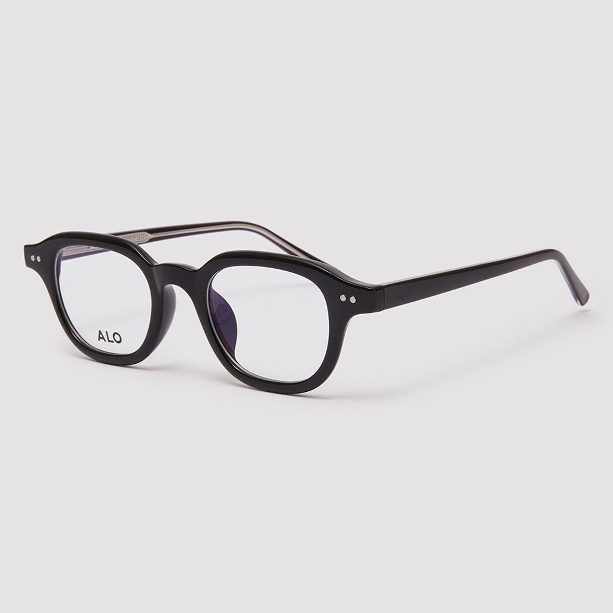알로아이웨어(ALO EYEWEAR) [Essential] AL5503 0909G 에센셜 스퀘어 블랙 안경테 블루라이트 차단 렌즈 선택