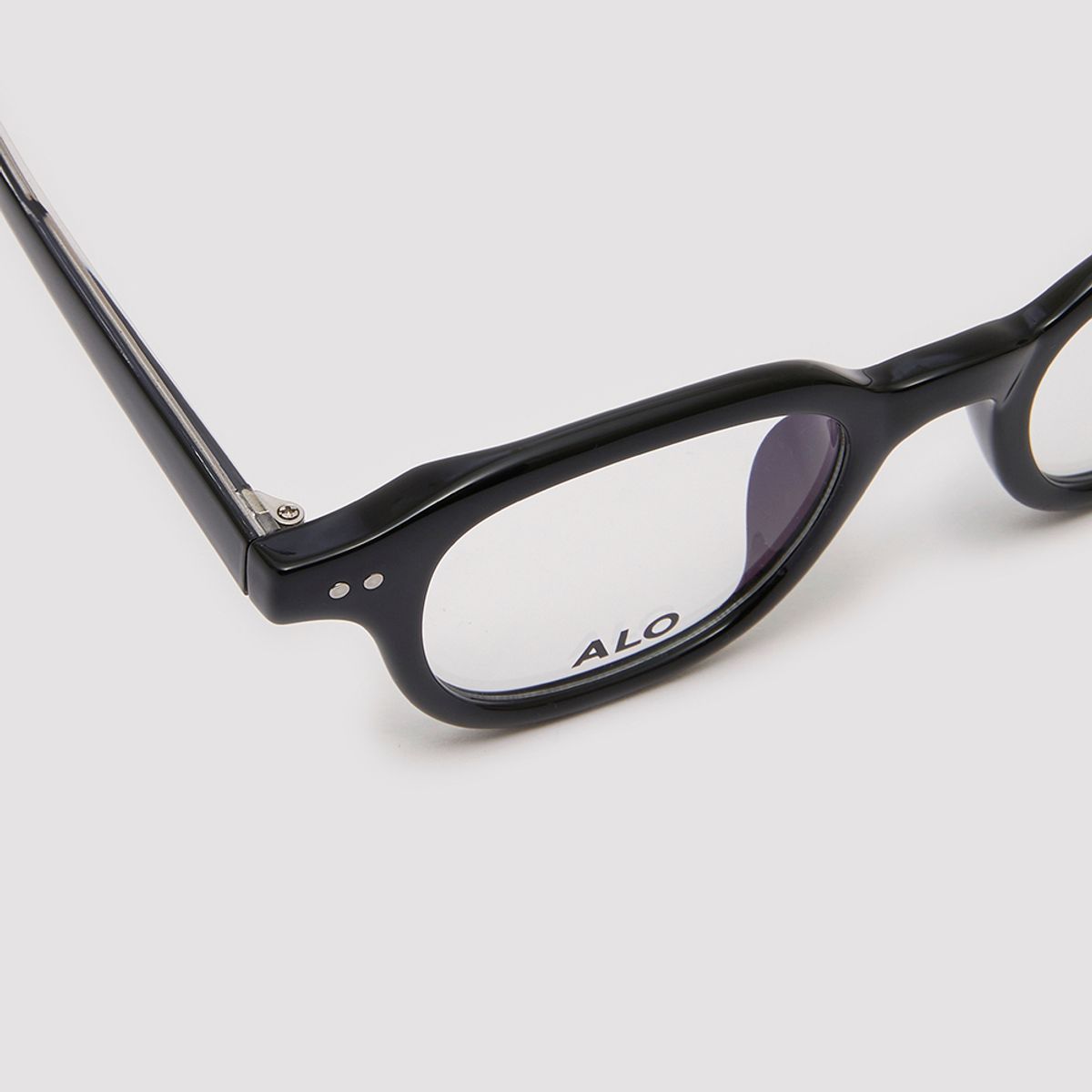 알로아이웨어(ALO EYEWEAR) [Essential] AL5503 0909G 에센셜 스퀘어 블랙 안경테 블루라이트 차단 렌즈 선택