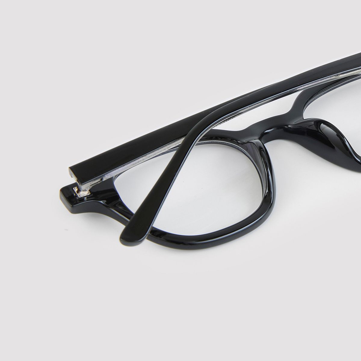 알로아이웨어(ALO EYEWEAR) [Essential] AL5503 0909G 에센셜 스퀘어 블랙 안경테 블루라이트 차단 렌즈 선택