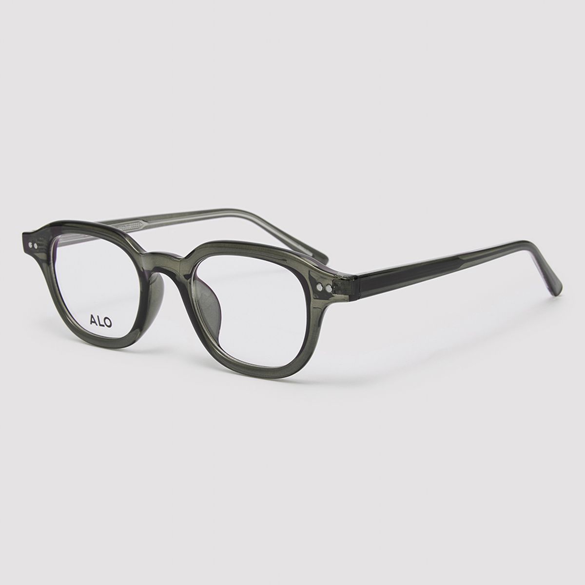 알로아이웨어(ALO EYEWEAR) [Essential] AL5503 1313G 에센셜 스퀘어 카키 안경테 블루라이트 차단 렌즈 선택