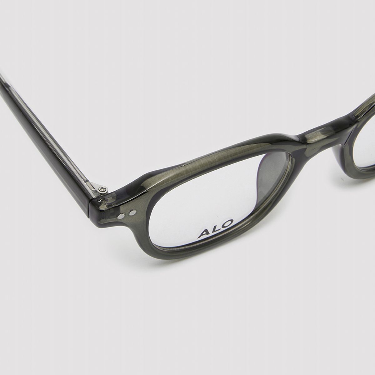 알로아이웨어(ALO EYEWEAR) [Essential] AL5503 1313G 에센셜 스퀘어 카키 안경테 블루라이트 차단 렌즈 선택