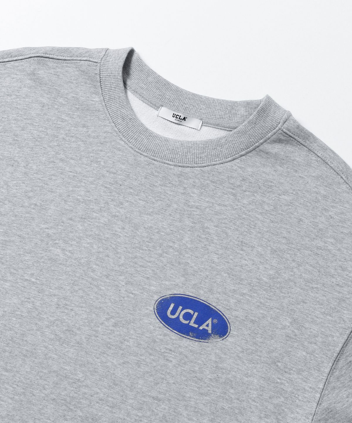유씨엘에이(UCLA) 오버핏 로고 스웻셔츠[M-GREY](UBRLTA1)