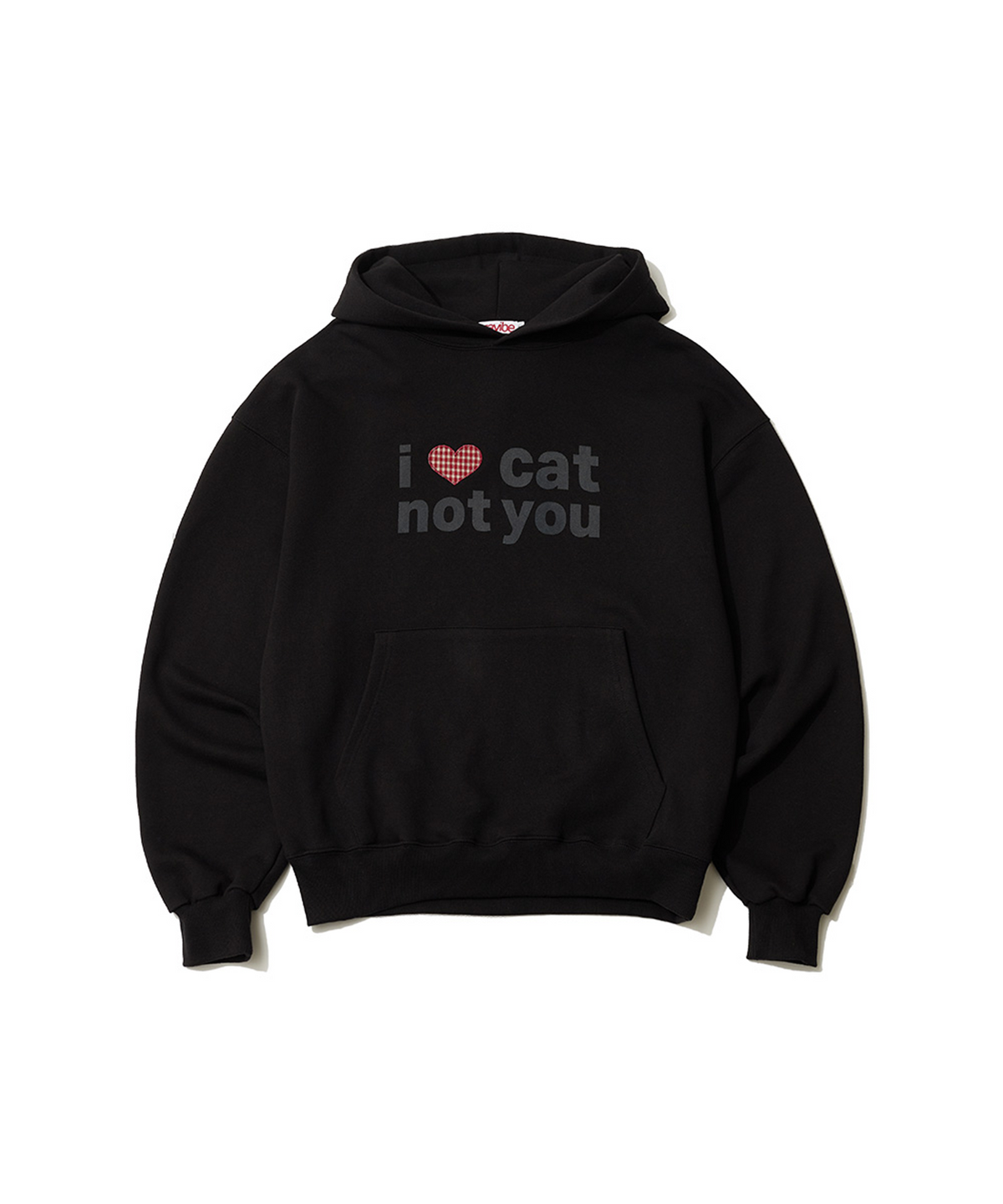 잇자바이브(ITZAVIBE) I LOVE CAT NOT YOU CAT EAR HOODIE