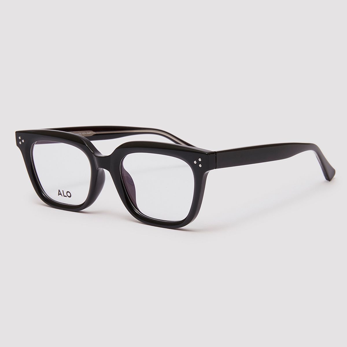 알로아이웨어(ALO EYEWEAR) [Essential] AL5504 0909G 잭클린 스퀘어 블랙 안경테 블루라이트 차단 렌즈 선택