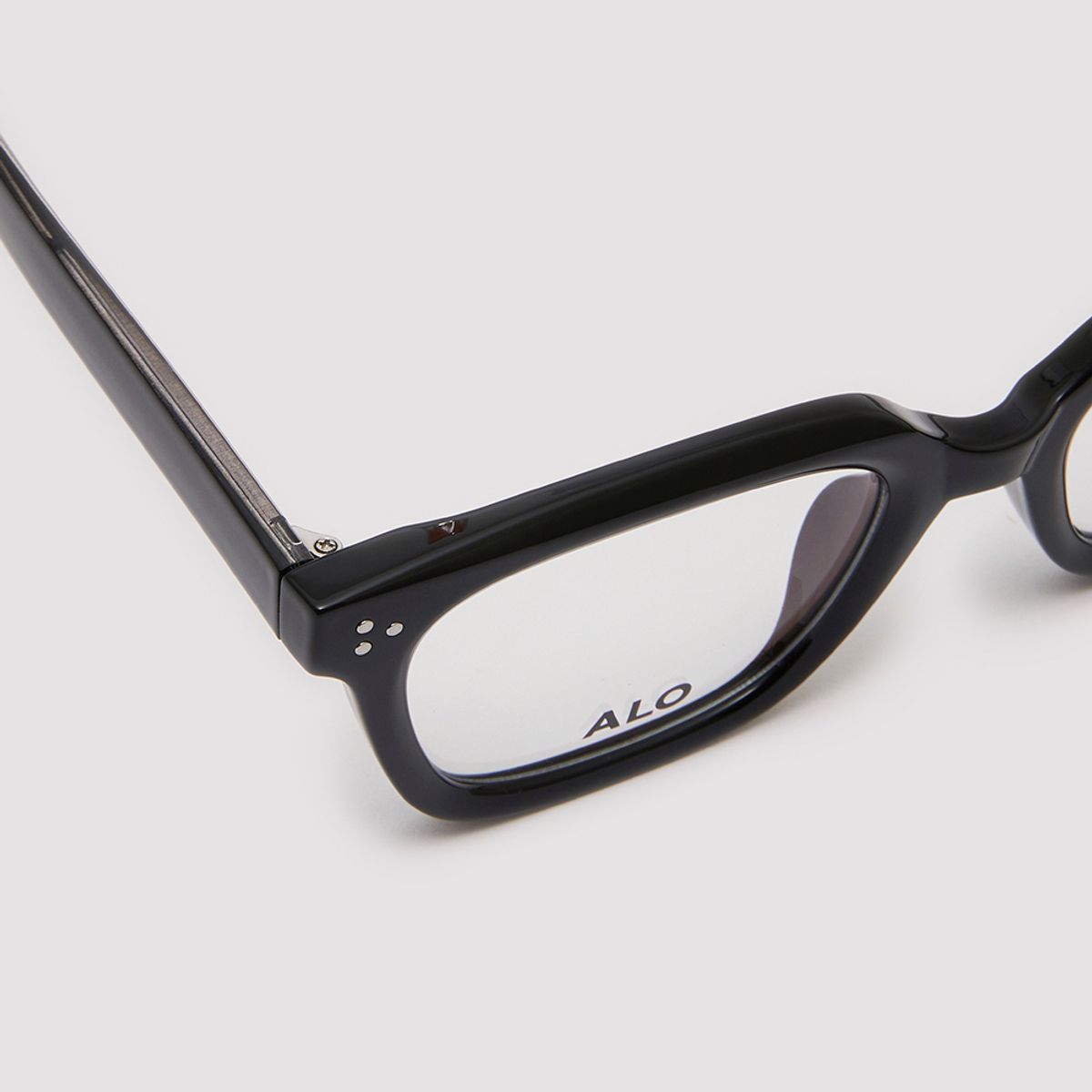 알로아이웨어(ALO EYEWEAR) [Essential] AL5504 0909G 잭클린 스퀘어 블랙 안경테 블루라이트 차단 렌즈 선택